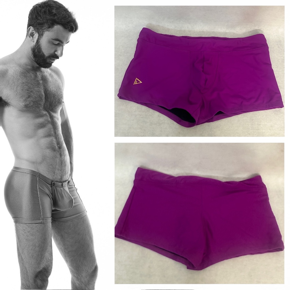 Play Out Square Cut Pouch Swim Briefs 2XL 36-44" waist 3XL 38-46" waist NWOT